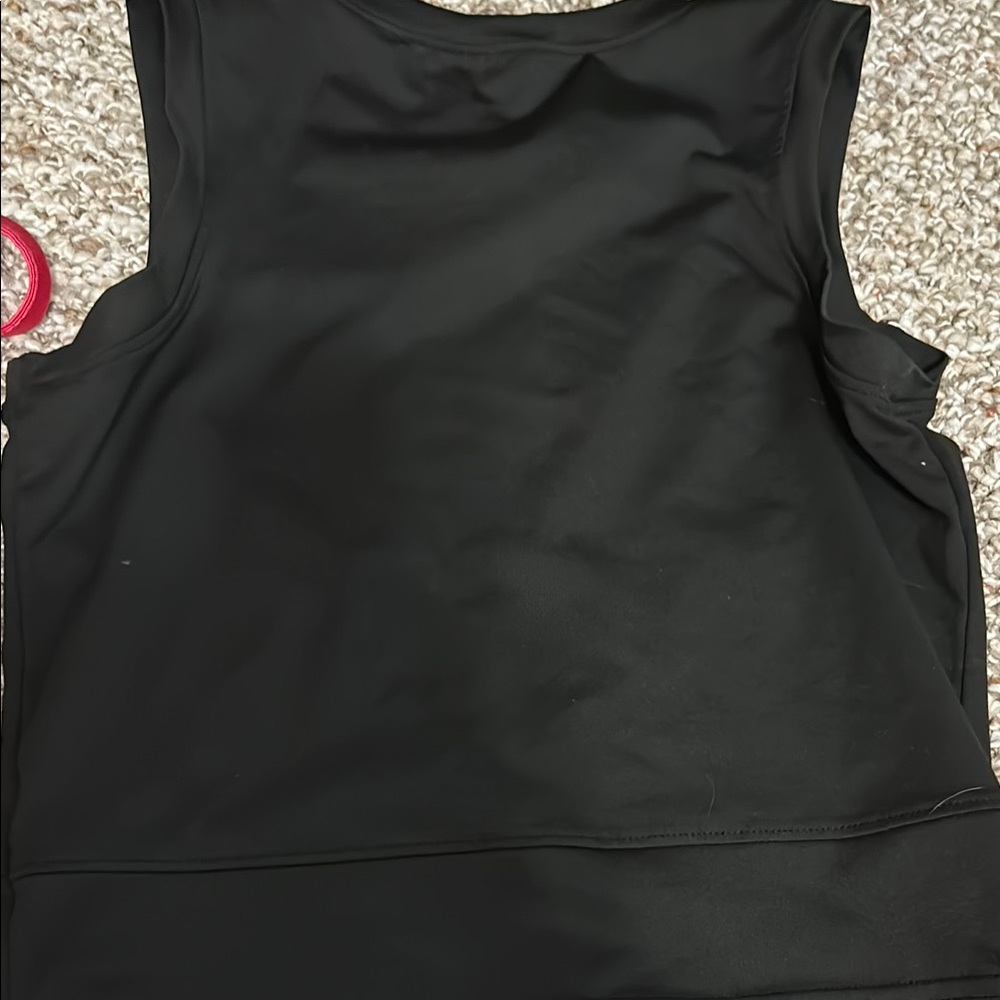 Women's Black Sleeveless Top